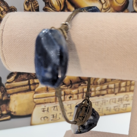 Bourbon and Bowties Blue Stone Bracelet - Picture 6 of 6